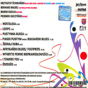  The Colors CD, 2010, tył okładki 
