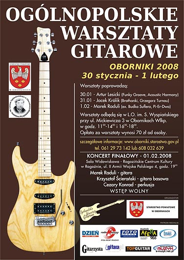  Oglnopolskie Warsztaty Gitarowe Oborniki, koniec stycznia 2008 