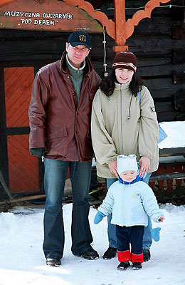  Marek, Marta i Nina 
 Jaworki, stycze 2004 